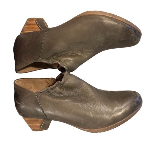 DANSKO Debbie Gray Leather Women’s Booties, Size 41, US Size 10.5-11 - Picture 5 of 8